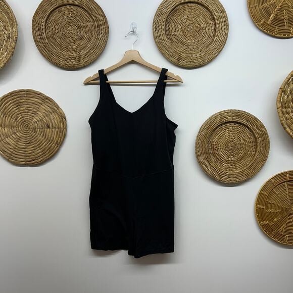 aerie Pants - Offline by Aerie Black Romper XL Athleisure Yoga Workout Stretchy